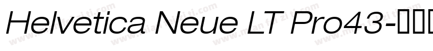 Helvetica Neue LT Pro43字体转换